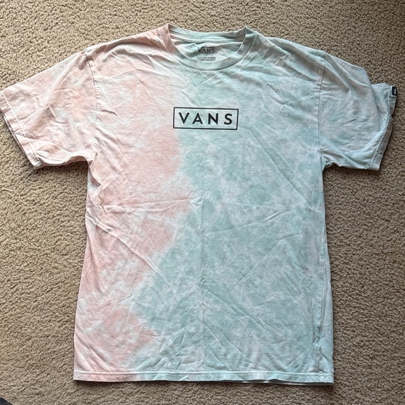 Vans Other - Vans Men's Pastel Tie-Dye T-Shirt - Pink and Teal